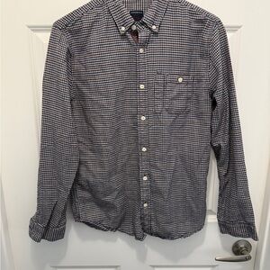 Goodale Men's Black and White Checkered Shirt